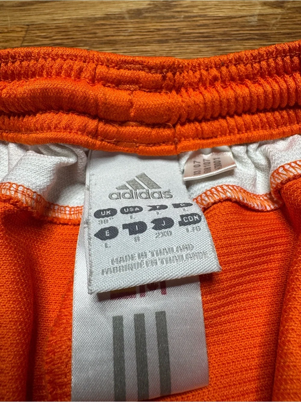 Vintage Adidas Y2K Athletic Shorts Large Orange Vtg 2000s